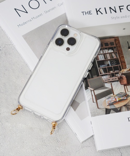 IAMUSE(アイアミューズ)の「クリアスマホケース ショルダーリング付き iPhoneケース S0863【IAMUSE】(スマホケース/カバー・レディース・シルバー/ゴールド・K/F/A/C/E/H/J/D/B/G/I)」の5枚目の写真