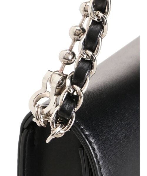 EMODA（エモダ）の「チェーンショルダーミニバッグ（ハンドバッグ・レディース・ブラック/ホワイト・FREE）」の9枚目の写真