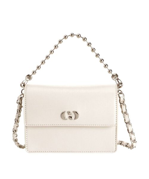 EMODA（エモダ）の「チェーンショルダーミニバッグ（ハンドバッグ・レディース・ブラック/ホワイト・FREE）」の14枚目の写真