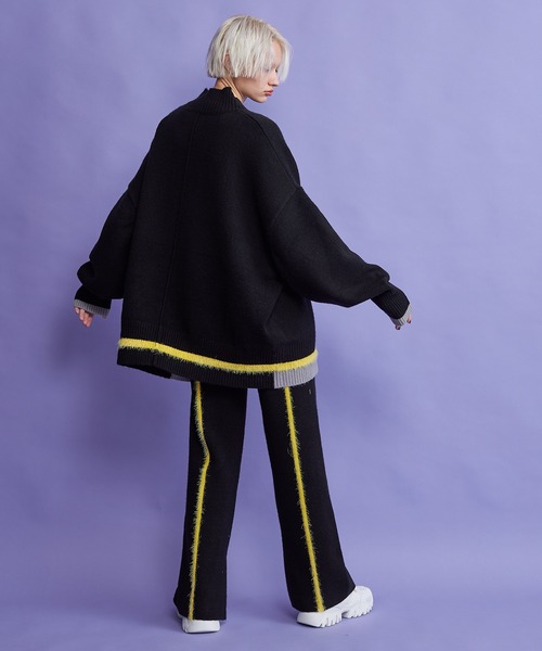 casane（カサネ）の「モヘヤライクバックラインパンツ（その他パンツ・レディース・ブラック/オレンジ・1/2）」の22枚目の写真