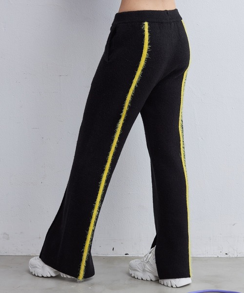 casane（カサネ）の「モヘヤライクバックラインパンツ（その他パンツ・レディース・ブラック/オレンジ・1/2）」の8枚目の写真