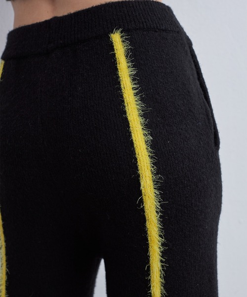 casane（カサネ）の「モヘヤライクバックラインパンツ（その他パンツ・レディース・ブラック/オレンジ・1/2）」の11枚目の写真