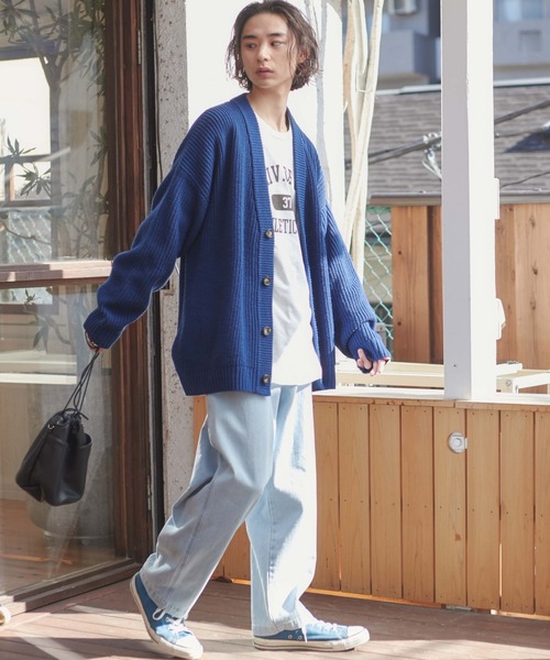 WEGO(ウィゴー)の「WEGO/バギーパンツ(デニムパンツ・メンズ・ブラック/ホワイト/ベージュ/インディゴブルー/ライトインディゴブルー・MEDIUM/LARGE)」の11枚目の写真