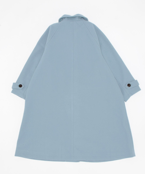 Samansa Mos2(サマンサ モスモス)の「ウーリーライクステンカラーコート(ステンカラーコート・レディース・イエロー/ベージュ/チャコール/ブルー・フリ-)」の14枚目の写真