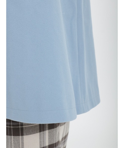 Samansa Mos2(サマンサ モスモス)の「ウーリーライクステンカラーコート(ステンカラーコート・レディース・イエロー/ベージュ/チャコール/ブルー・フリ-)」の8枚目の写真