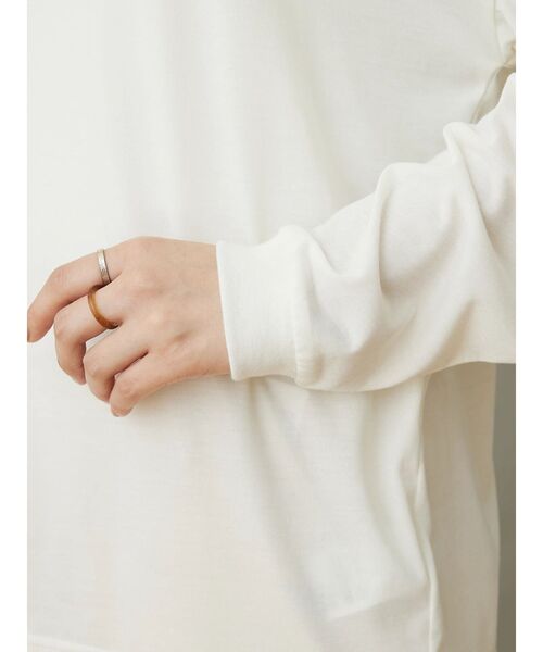 CRAFT STANDARD BOUTIQUE(クラフトスタンダードブティック)の「シアーロゴロンTee(Tシャツ/カットソー・レディース・イエロー/ホワイト/グリーン/チャコールグレー・FREE)」の11枚目の写真