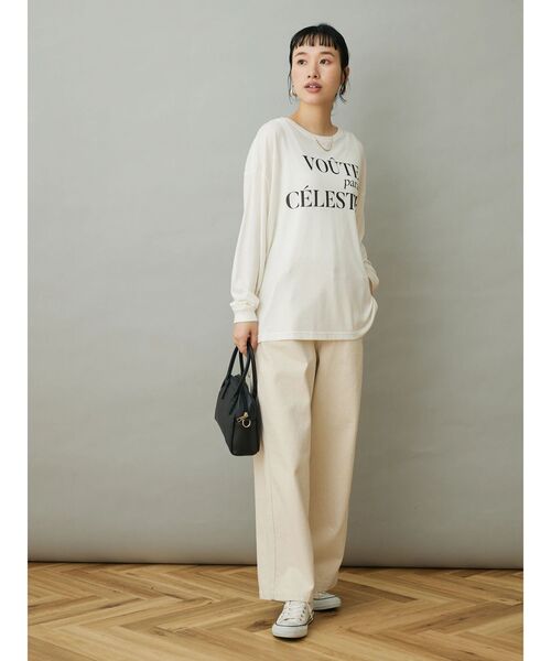 CRAFT STANDARD BOUTIQUE(クラフトスタンダードブティック)の「シアーロゴロンTee(Tシャツ/カットソー・レディース・イエロー/ホワイト/グリーン/チャコールグレー・FREE)」の12枚目の写真