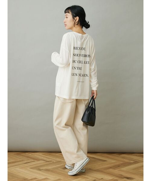 CRAFT STANDARD BOUTIQUE(クラフトスタンダードブティック)の「シアーロゴロンTee(Tシャツ/カットソー・レディース・イエロー/ホワイト/グリーン/チャコールグレー・FREE)」の13枚目の写真