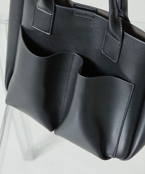 FREAK'S STORE（フリークスストア）の「【限定展開】2ポケットハンドバッグ（ハンドバッグ・レディース・ブラウン/ブラック/ブルーグリーン・ﾌﾘ-）」の16枚目の写真