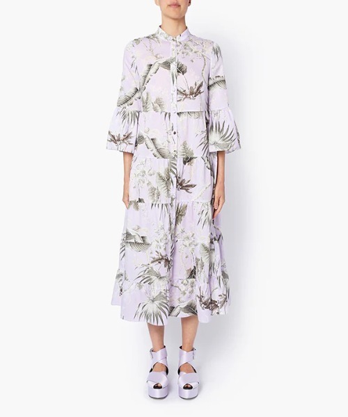 Erdem(アーデム)の「TIERED MIDI DRESS W. FRILLED SLEEVES(ワンピース・レディース・パープル系その他・8/6)」の2枚目の写真