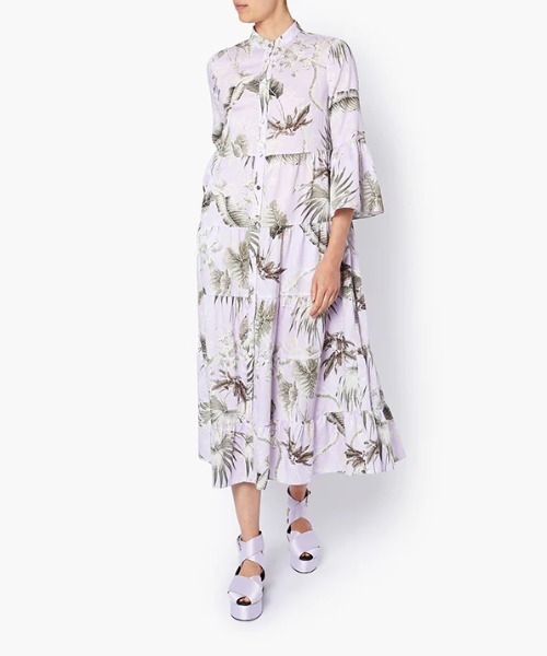 Erdem(アーデム)の「TIERED MIDI DRESS W. FRILLED SLEEVES(ワンピース・レディース・パープル系その他・8/6)」の3枚目の写真