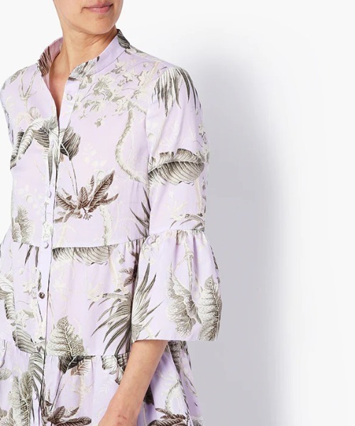 Erdem(アーデム)の「TIERED MIDI DRESS W. FRILLED SLEEVES(ワンピース・レディース・パープル系その他・8/6)」の4枚目の写真