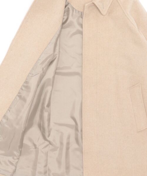 MidiUmi（ミディウミ）の「MidiUmi ウールステンカラーコート（ステンカラーコート・レディース・ブラック/チャコールグレー/ベージュ・FREE）」の5枚目の写真