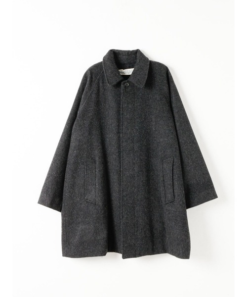 MidiUmi（ミディウミ）の「MidiUmi ウールステンカラーコート（ステンカラーコート・レディース・ブラック/チャコールグレー/ベージュ・FREE）」の3枚目の写真