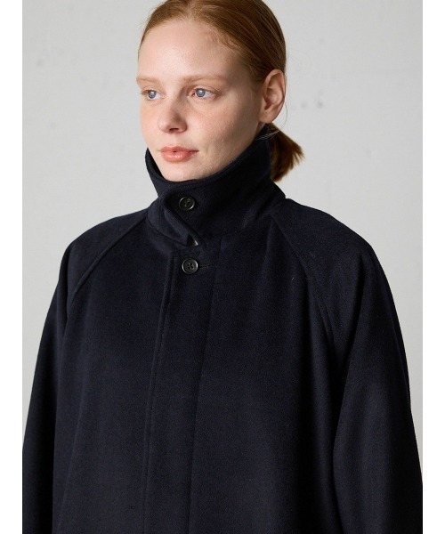 MidiUmi（ミディウミ）の「MidiUmi ウールステンカラーコート（ステンカラーコート・レディース・ブラック/チャコールグレー/ベージュ・FREE）」の21枚目の写真