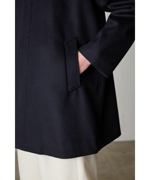 MidiUmi（ミディウミ）の「MidiUmi ウールステンカラーコート（ステンカラーコート・レディース・ブラック/チャコールグレー/ベージュ・FREE）」の20枚目の写真