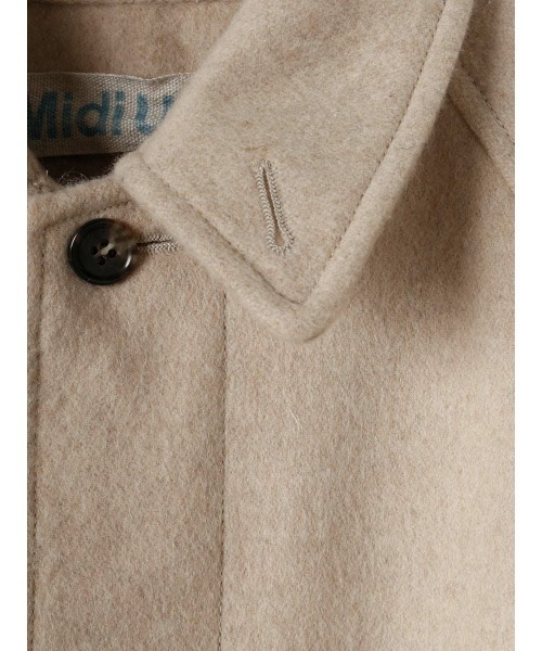 MidiUmi（ミディウミ）の「MidiUmi ウールステンカラーコート（ステンカラーコート・レディース・ブラック/チャコールグレー/ベージュ・FREE）」の18枚目の写真