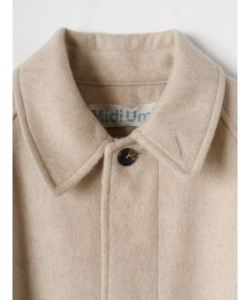 MidiUmi（ミディウミ）の「MidiUmi ウールステンカラーコート（ステンカラーコート・レディース・ブラック/チャコールグレー/ベージュ・FREE）」の15枚目の写真