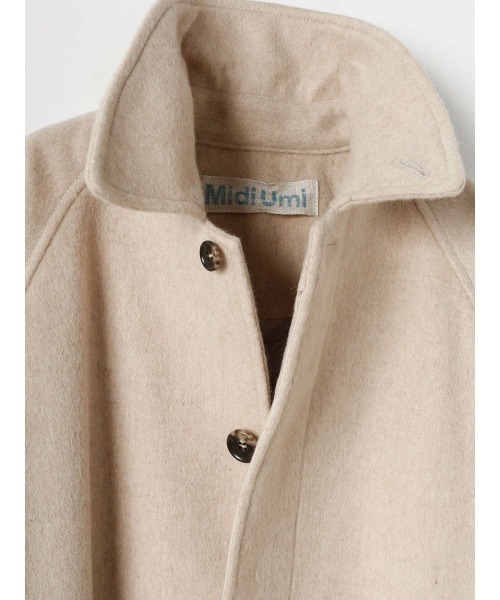 MidiUmi（ミディウミ）の「MidiUmi ウールステンカラーコート（ステンカラーコート・レディース・ブラック/チャコールグレー/ベージュ・FREE）」の12枚目の写真