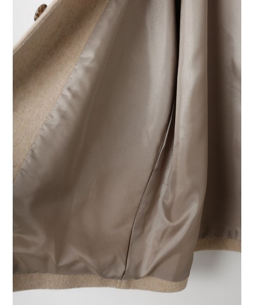 MidiUmi（ミディウミ）の「MidiUmi ウールステンカラーコート（ステンカラーコート・レディース・ブラック/チャコールグレー/ベージュ・FREE）」の10枚目の写真