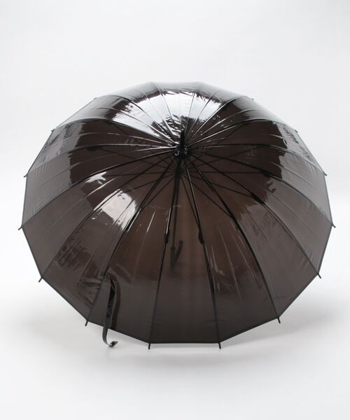 COLONY 2139（コロニートゥーワンスリーナイン）の「ロゴ入り60cm16本骨ビニール傘（長傘・レディース・ブラック・FREE）」の9枚目の写真