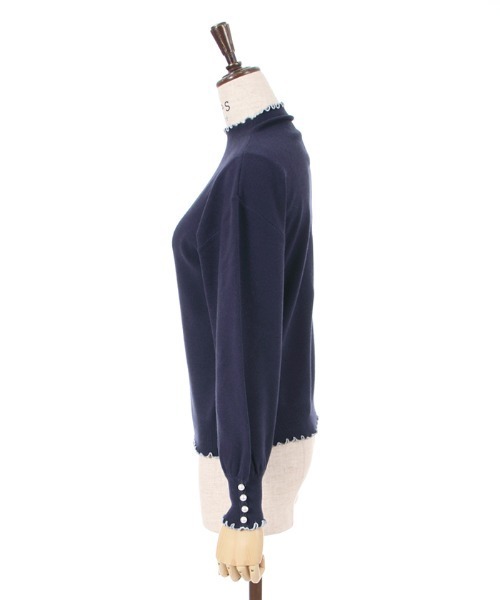 axes femme(アクシーズファム)の「ウォッシャブルメローニット(ニット/セーター・レディース・ラベンダー/キナリ/ネイビー・FREE)」の6枚目の写真