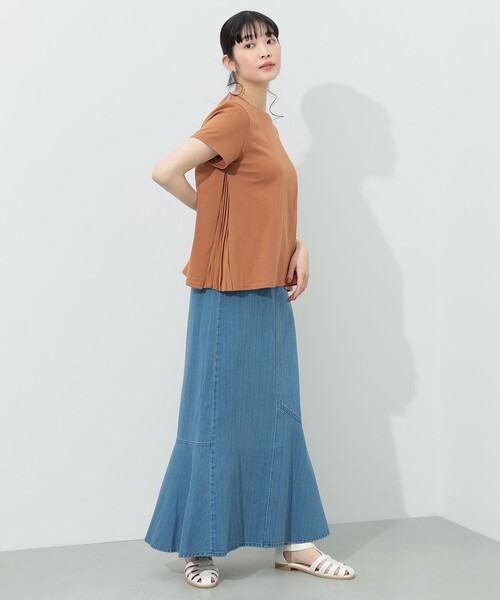 BEAMS HEART（ビームスハート）の「BEAMS HEART / デニム アシメ マーメイドスカート（デニムスカート・レディース・インディゴブルー/ブルー系その他・SMALL/MEDIUM）」の4枚目の写真