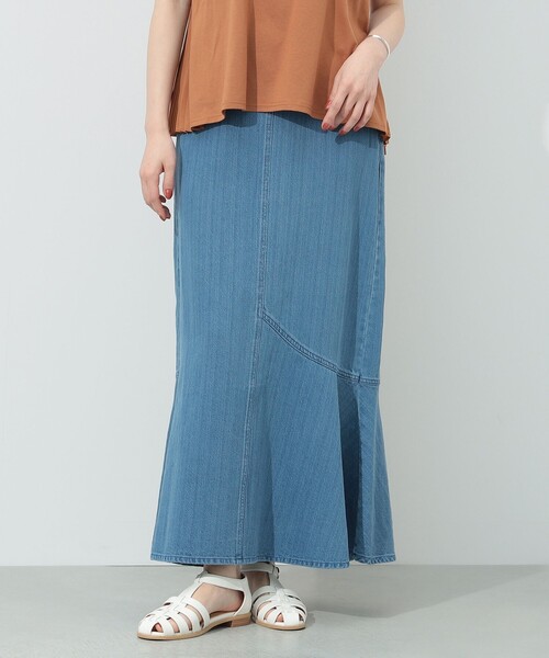 BEAMS HEART（ビームスハート）の「BEAMS HEART / デニム アシメ マーメイドスカート（デニムスカート・レディース・インディゴブルー/ブルー系その他・SMALL/MEDIUM）」の7枚目の写真