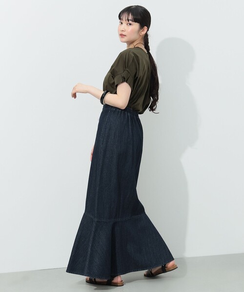 BEAMS HEART（ビームスハート）の「BEAMS HEART / デニム アシメ マーメイドスカート（デニムスカート・レディース・インディゴブルー/ブルー系その他・SMALL/MEDIUM）」の11枚目の写真