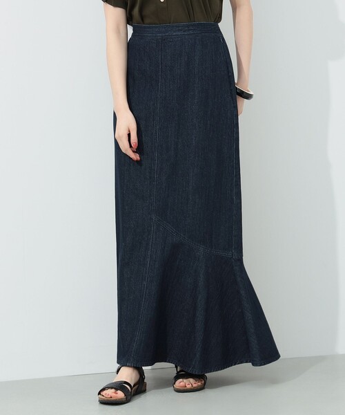 BEAMS HEART（ビームスハート）の「BEAMS HEART / デニム アシメ マーメイドスカート（デニムスカート・レディース・インディゴブルー/ブルー系その他・SMALL/MEDIUM）」の21枚目の写真