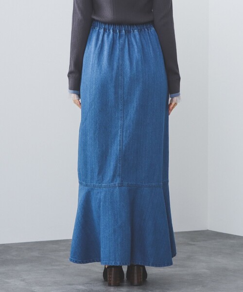 BEAMS HEART（ビームスハート）の「BEAMS HEART / デニム アシメ マーメイドスカート（デニムスカート・レディース・インディゴブルー/ブルー系その他・SMALL/MEDIUM）」の8枚目の写真