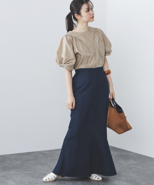 BEAMS HEART（ビームスハート）の「BEAMS HEART / デニム アシメ マーメイドスカート（デニムスカート・レディース・インディゴブルー/ブルー系その他・SMALL/MEDIUM）」の22枚目の写真