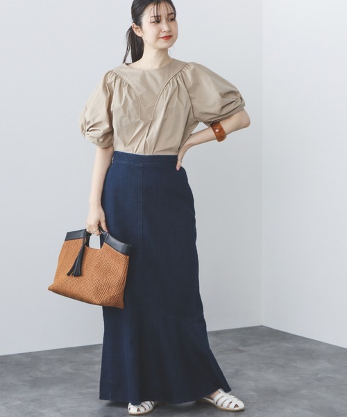 BEAMS HEART（ビームスハート）の「BEAMS HEART / デニム アシメ マーメイドスカート（デニムスカート・レディース・インディゴブルー/ブルー系その他・SMALL/MEDIUM）」の15枚目の写真