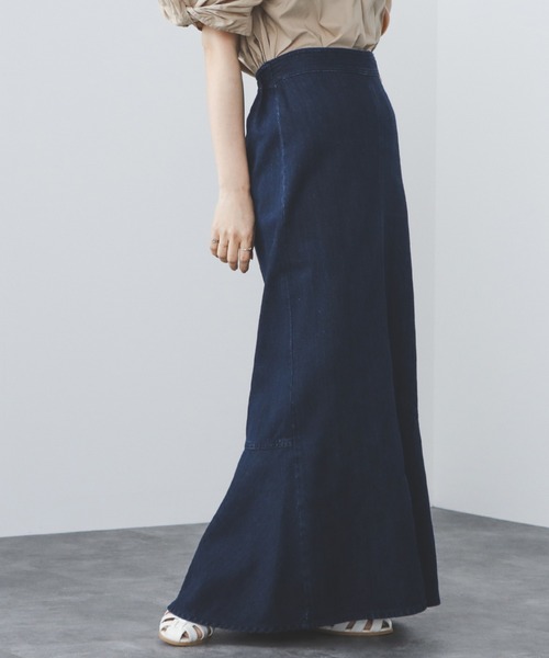 BEAMS HEART（ビームスハート）の「BEAMS HEART / デニム アシメ マーメイドスカート（デニムスカート・レディース・インディゴブルー/ブルー系その他・SMALL/MEDIUM）」の9枚目の写真
