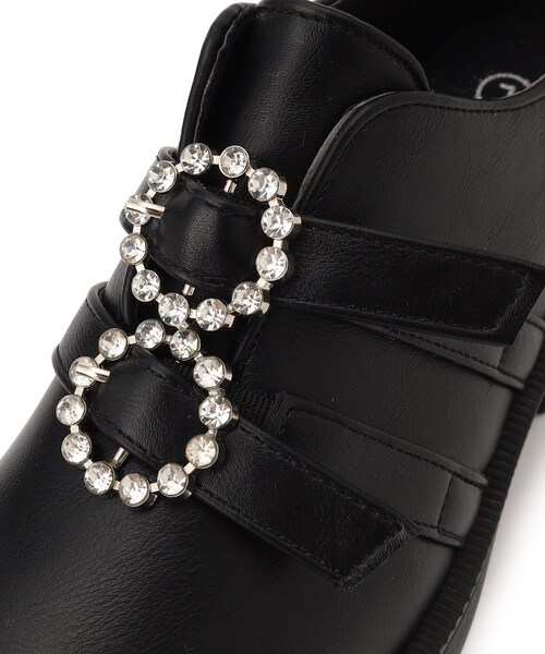 cs T&P(シーエスティーアンドピー)の「軽量厚底ソール ダブルストーンモチーフローファー(パンプス・レディース・ブラック/ブラック系1・L/LL/S/M)」の8枚目の写真