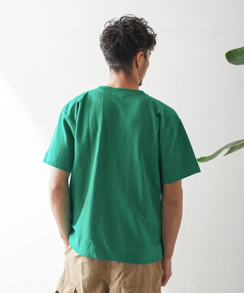 Champion(チャンピオン)の「Champion リバースウィーバー ショートスリーブTシャツ C3-X333(Tシャツ/カットソー・メンズ・ホワイト/ブラック/ライトグリーン・M/L)」の7枚目の写真