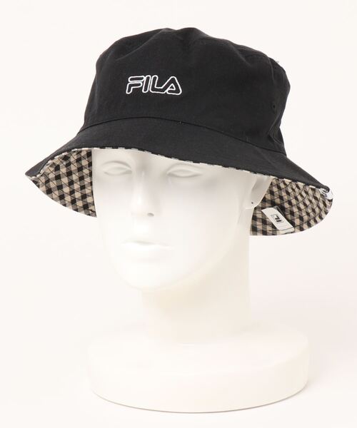 FILA(フィラ)の「FILA/フィラ FLW REV BUCKETHAT(ハット・レディース・ホワイト/ライトピンク/ワンウォッシュ/ライトベージュ/ブラック・57cm)」の20枚目の写真