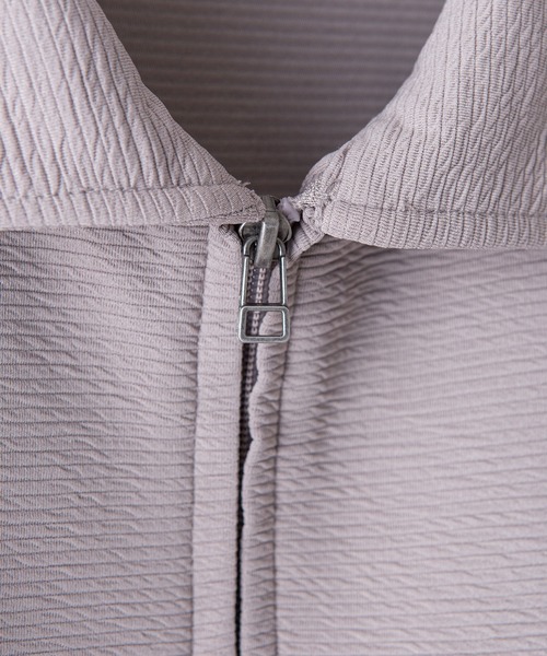 LB/S (エルビーエス)の「【KAITEKI+/カイテキプラス】ドライタッチ 吸水速乾 ストレッチ イージーケア ドライリップル ジップブルゾン オーバーシャツ フロントジップシャツ(シャツ/ブラウス・メンズ・ネイビー/ベージュ/ブラック・X-LARGE/LARGE/MEDIUM)」の9枚目の写真