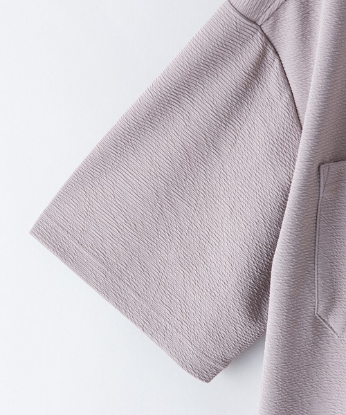 LB/S (エルビーエス)の「【KAITEKI+/カイテキプラス】ドライタッチ 吸水速乾 ストレッチ イージーケア ドライリップル ジップブルゾン オーバーシャツ フロントジップシャツ(シャツ/ブラウス・メンズ・ネイビー/ベージュ/ブラック・X-LARGE/LARGE/MEDIUM)」の10枚目の写真