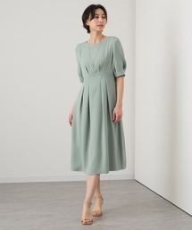 ANAYI | ポリエステルダブルサテンタック ワンピース(ワンピース)