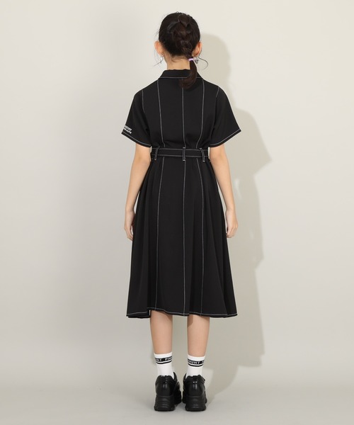 PINKHUNT（ピンクハント）の「PINKHUNT ロゴラインクルーソックス 7845（ソックス/靴下・キッズ・ホワイト/ブラック・17-20/21-24cm）」の5枚目の写真