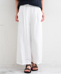 BEAUTY&YOUTH UNITED ARROWS | BBC レーヨンリネンワイド8分丈ガウチョパンツ◆(その他パンツ)