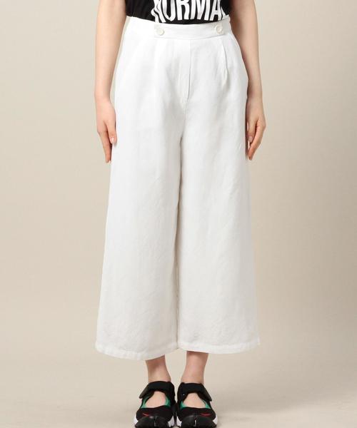 BEAUTY&YOUTH UNITED ARROWS（ビューティーアンドユースユナイテッドアローズ）の「BBC レーヨンリネンワイド8分丈ガウチョパンツ◆（その他パンツ・レディース・ホワイト・MEDIUM/SMALL）」の4枚目の写真