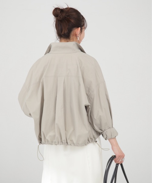 N.（N. Natural Beauty Basic）（エヌエヌナチュラルビューティーベーシック）の「◆ドロストＺＩＰシャツブルゾン（ブルゾン・レディース・グレー/クリーム/イエロー・MEDIUM）」の22枚目の写真