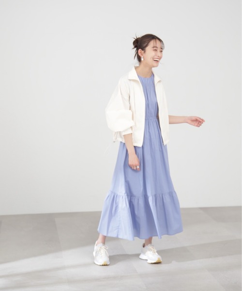 N.（N. Natural Beauty Basic）（エヌエヌナチュラルビューティーベーシック）の「◆ドロストＺＩＰシャツブルゾン（ブルゾン・レディース・グレー/クリーム/イエロー・MEDIUM）」の20枚目の写真