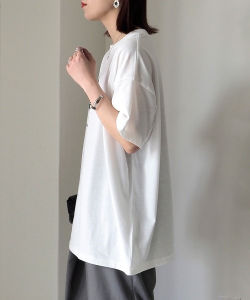 Riberry（リベリー）の「キャップキツネ刺繍T（Tシャツ/カットソー・レディース・ネイビー/オフホワイト/ピンク/サックスブルー/マルチ・FREE）」の12枚目の写真