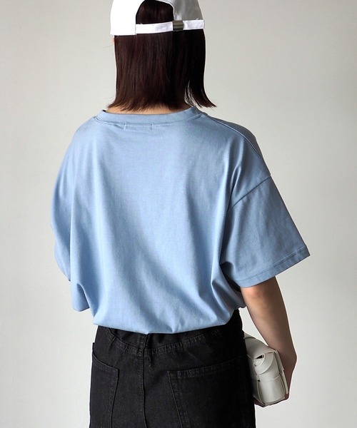 Riberry（リベリー）の「キャップキツネ刺繍T（Tシャツ/カットソー・レディース・ネイビー/オフホワイト/ピンク/サックスブルー/マルチ・FREE）」の15枚目の写真