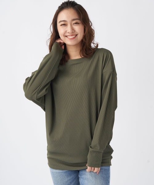 Ocean Pacific(オーシャンパシフィック)の「【OP:オーピー】レディースドルマンTシャツ 水陸両用 UVカット 耐塩素 ストレッチ(Tシャツ/カットソー・レディース・イエロー/ブルー/ブラック/カーキ・MEDIUM/LARGE/X-LARGE)」の1枚目の写真