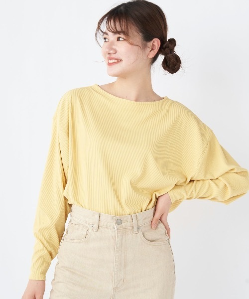 Ocean Pacific(オーシャンパシフィック)の「【OP:オーピー】レディースドルマンTシャツ 水陸両用 UVカット 耐塩素 ストレッチ(Tシャツ/カットソー・レディース・イエロー/ブルー/ブラック/カーキ・MEDIUM/LARGE/X-LARGE)」の4枚目の写真