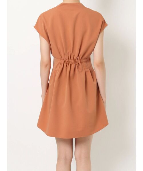 RESEXXY（リゼクシー）の「ノーカラーコルセットシャツワンピース（シャツワンピース・レディース・オレンジ/ホワイト/ブラック・FREE）」の9枚目の写真